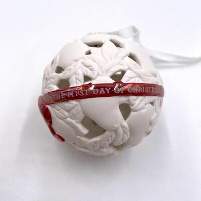 WEDGWOOD JASPERWARE â€œ12 DAYS OF CHRISTMASâ€ ORNAMENTS