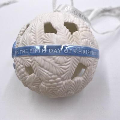 WEDGWOOD JASPERWARE â€œ12 DAYS OF CHRISTMASâ€ ORNAMENTS