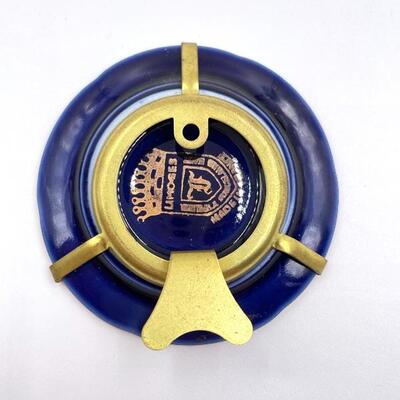 LIMOGES MINIATURE DECORATIVE PLATE AND STAND