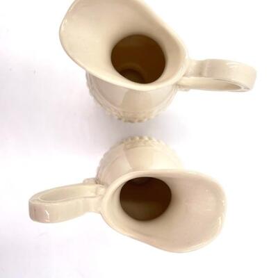 I. GODINGER & CO MINIATURE IVORY PITCHERS SET OF 2
