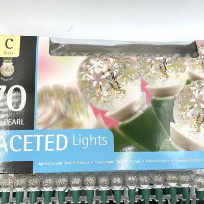 CLEAR INDOOR/OUTDOOR STRING LIGHTS SET OF 4