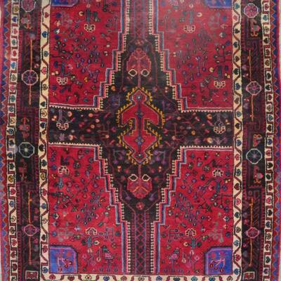 Persian hamedan Vintage Rug 6'6"x5'2" Retail $3526.5