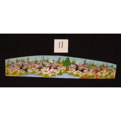 Persian miniature on bone painting 9"x2" Retail $864.36