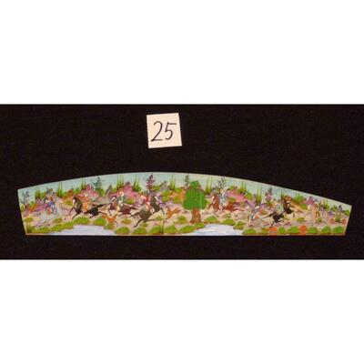 Persian miniature on bone painting 9"x2" Retail $864.36
