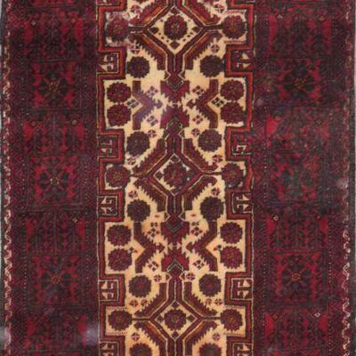 Persian hamedan Vintage Rug 5'8"x3'1" Retail $1764