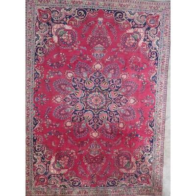 Persian mashad Vintage Rug 8'10"x3'1" Retail $7572