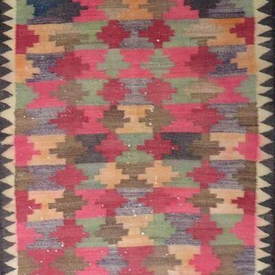 Persian Seneh, Vintage Kilim 8'x4' Retail $2490