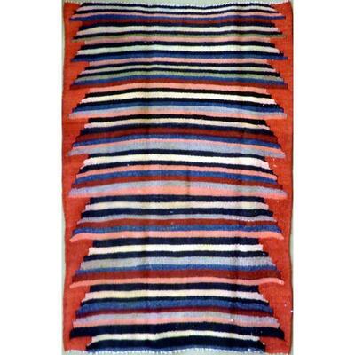 Persian Vintage Seneh Area kilim 5'5"x3'11" Retail $1633.5