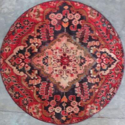 Persian hamedan Vintage Rug 3'6"x3'6" Retail $1245