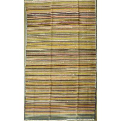 Persian Vintage Seneh Area kilim 7'6"x3'9" Retail $2178