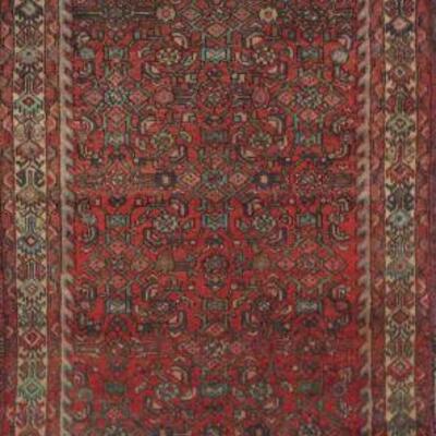 Persian hamedan Vintage Rug 9'7"x3'5" Retail $3423