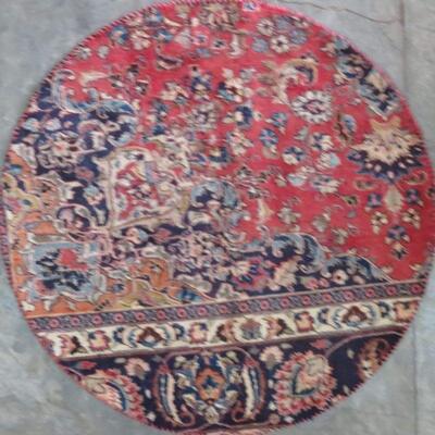 Persian mashhad Vintage Rug 3'6"x3'6" Retail $1245