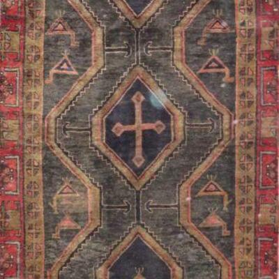 Persian hamedan Vintage Rug 8'3"x3'7" Retail $3112.5