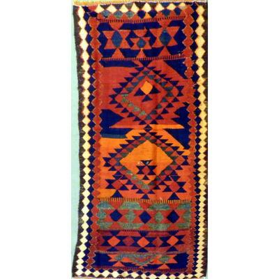 Persian Vintage Seneh Area kilim 7'8"x4'4" Retail $2566.5