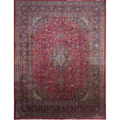 Persian mashhad Vintage Rug 9'3"x7'7" Retail $7260