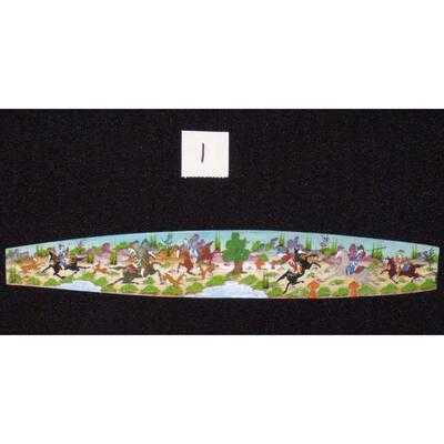 Persian miniature on bone painting 9"x2" Retail $864.36