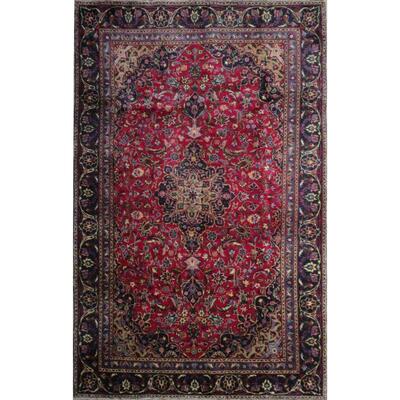 Persian mashhad Vintage Rug 8'7"x5'6" Retail $4978.5