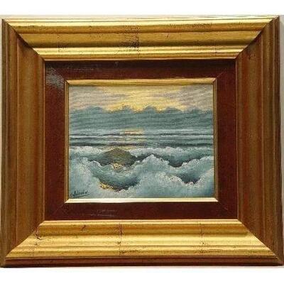 Spanish Oil Painting Decoration 20"x17" Retail $3457.44