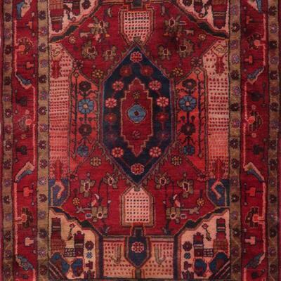Persian hamedan Vintage Rug 5'1"x3'8" Retail $1971