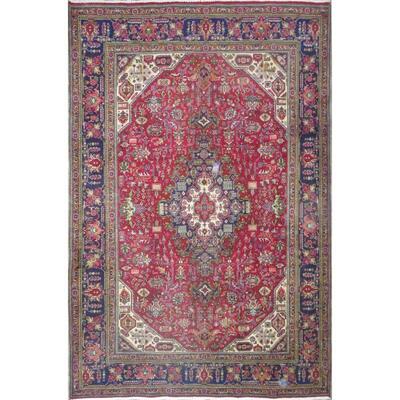 Persian mashhad Vintage Rug 9'8"x6'3" Retail $6223.5