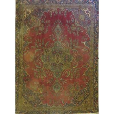Persian mashad Vintage Rug 10'12"x7'3" Retail $9543