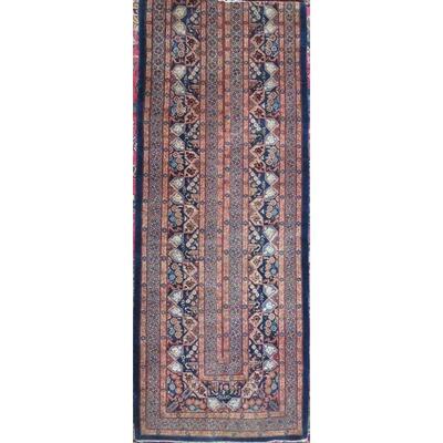 Persian mashad Vintage Rug 9'10"x2'4" Retail $3007.5