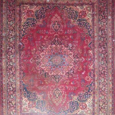Persian mashhad Vintage Rug 11'2"x7'9" Retail $9024