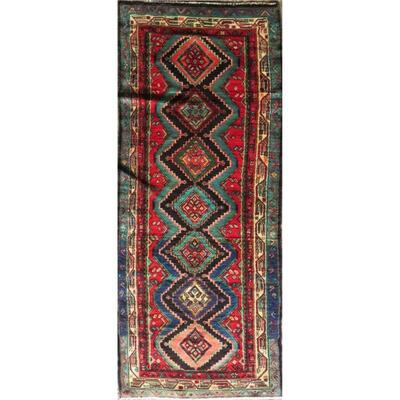 Persian hamedan Vintage Rug 8'8"x3'3" Retail $2904
