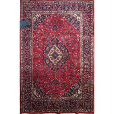 Persian mashhad Vintage Rug 9'1"x6'1" Retail $5704.5