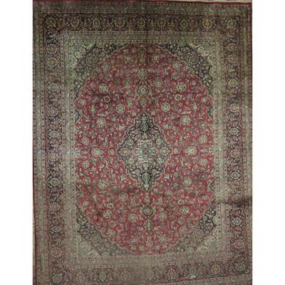 Persian mashad Vintage Rug 13'1"x9'9" Retail $8505