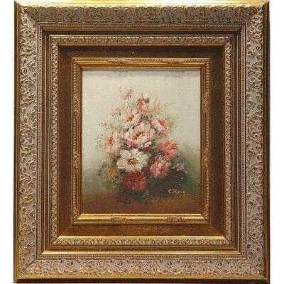 Spanish Oil Painting Decoration 18"x20" Retail $3457.44