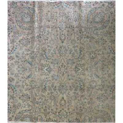 Persian mashhad Vintage Rug 7'2"x6'7" Retail $4875