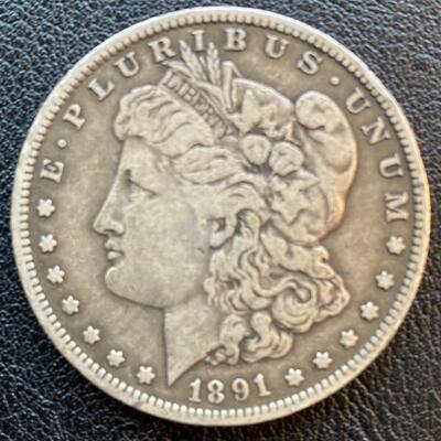 1891-O Morgan Silver Dollar Antique Coin