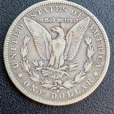 1882-S Morgan Silver Dollar Antique Coin