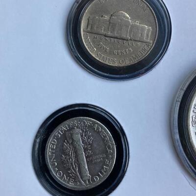 5 piece Coin Set 1939 â€œA Year to Rememberâ€ with Wood Case