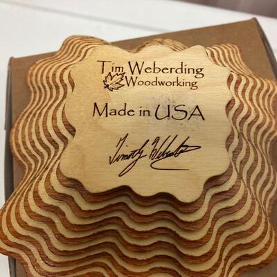 TIM WEBERDING Wood Art Signed Bowl 5.5 x 5.5