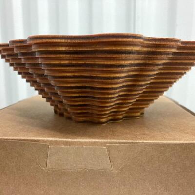 TIM WEBERDING Wood Art Signed Bowl 5.5 x 5.5