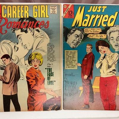 Collection of 6 CDC 1966 Charlton Comics 12c with Career Girl, Just Married, Teen Confessions and more...
