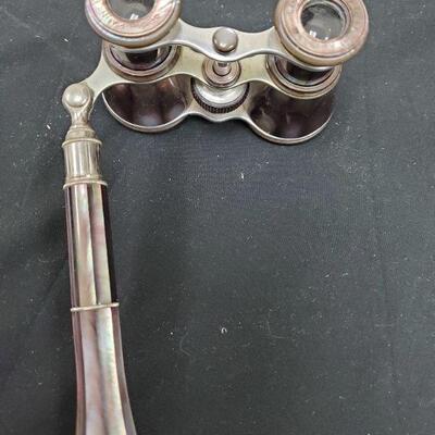 100 year old Opera Glasses- Abalone Cased 