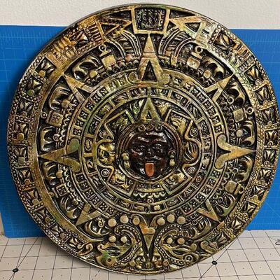 #11Plaster Aztec Plaque 
