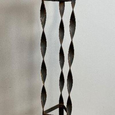 #76 Black Wrought Iron Plant Stand (Large)