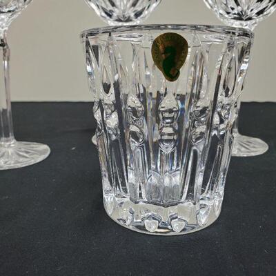 Waterford Wine Glasses & Candle Holder