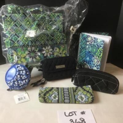 P368 New with Tag 6pc Vera Bradley Organizer and Wallets 