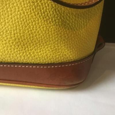 P379 Classic Satchel Yellow Dooney & Bourke Handbag 