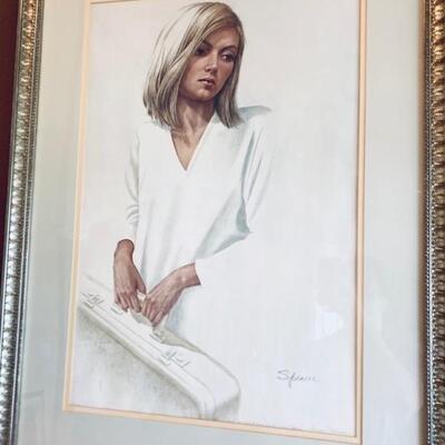 "L'envoi" - Signed & Numbered Lithograph (#7 of 500) by Irene Spencer, Lot #13
