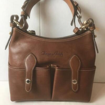 P387 New with Tag RARE Dooney & Bourke Florentine Vacchetta Small Lucy Chestnut  Shoulder Bag  Measures approximately 112â€ x 10â€ x 3â€ 