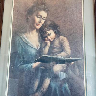 "Story Time" - Signed & Numbered Lithograph by Irene Spencer, Lot #14