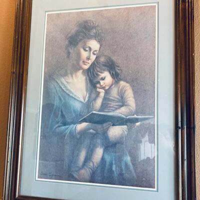 "Story Time" - Signed & Numbered Lithograph by Irene Spencer, Lot #14