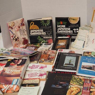 Lot 04 Japanese cookbooks and Avon Ephemera