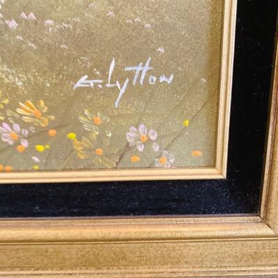 "Unknown Name" - Signed Oil on Canvas Reproduction by G. Lytton, Lot #17